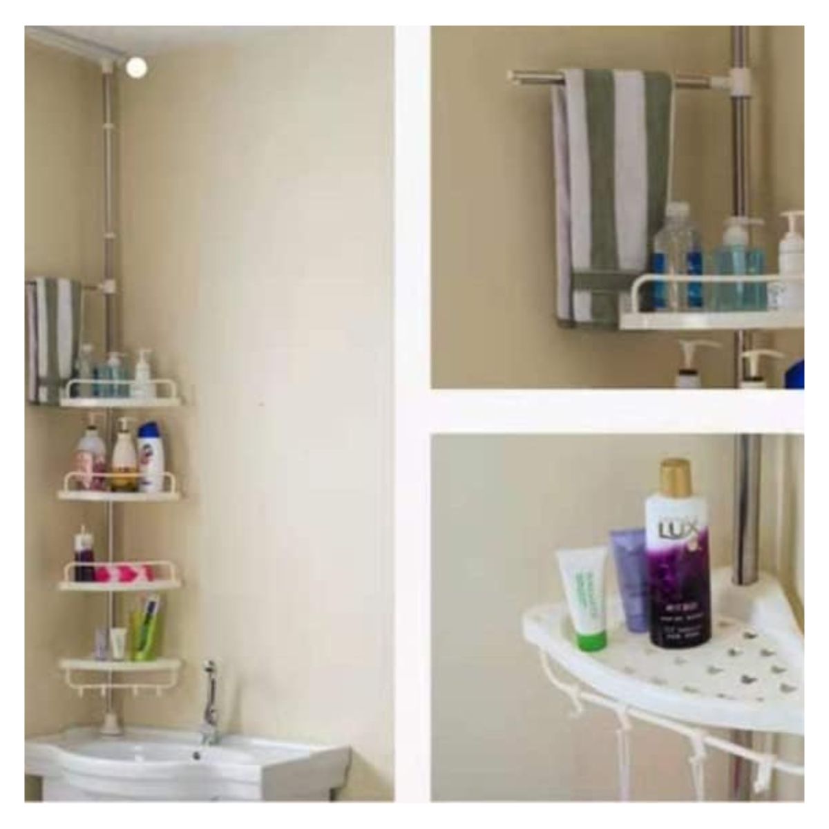 GENERICO - Organizador de 4 bases Esquinero con Vara