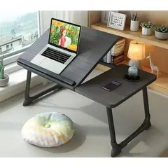 YOMYM - Escritorio Computadora Plegable Multifuncional Portavasos 64×25×32cm