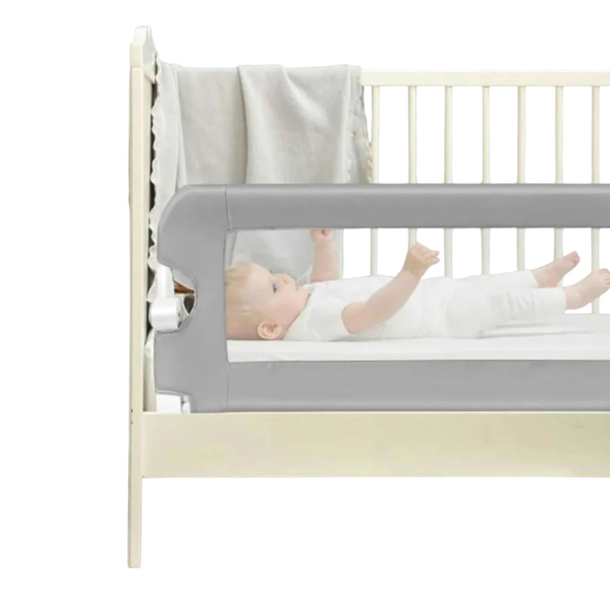 GENERICO - Baranda Para Cama Blanca