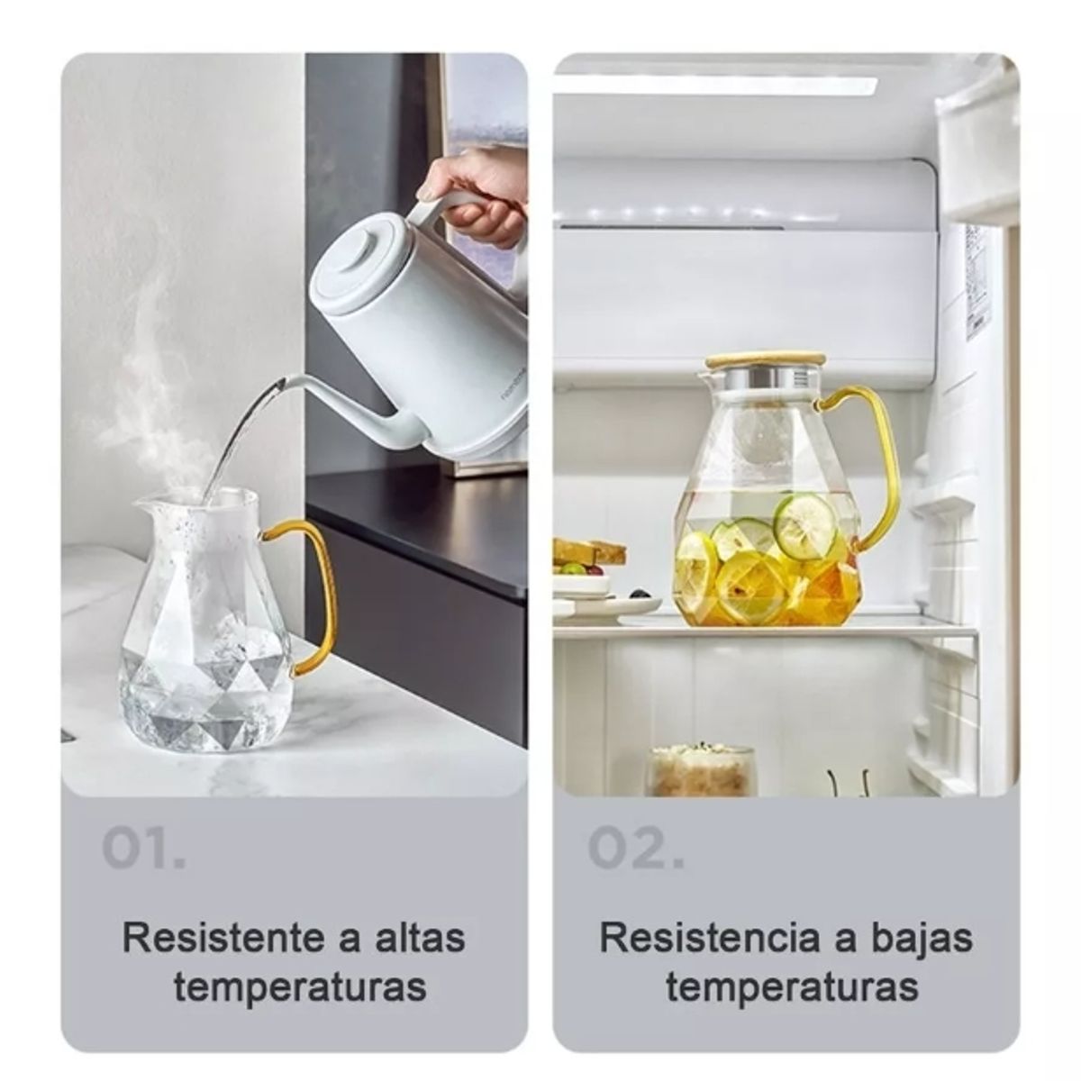 GENERICO - Increíble Jarra De Té + 4 Tazas De Cristal