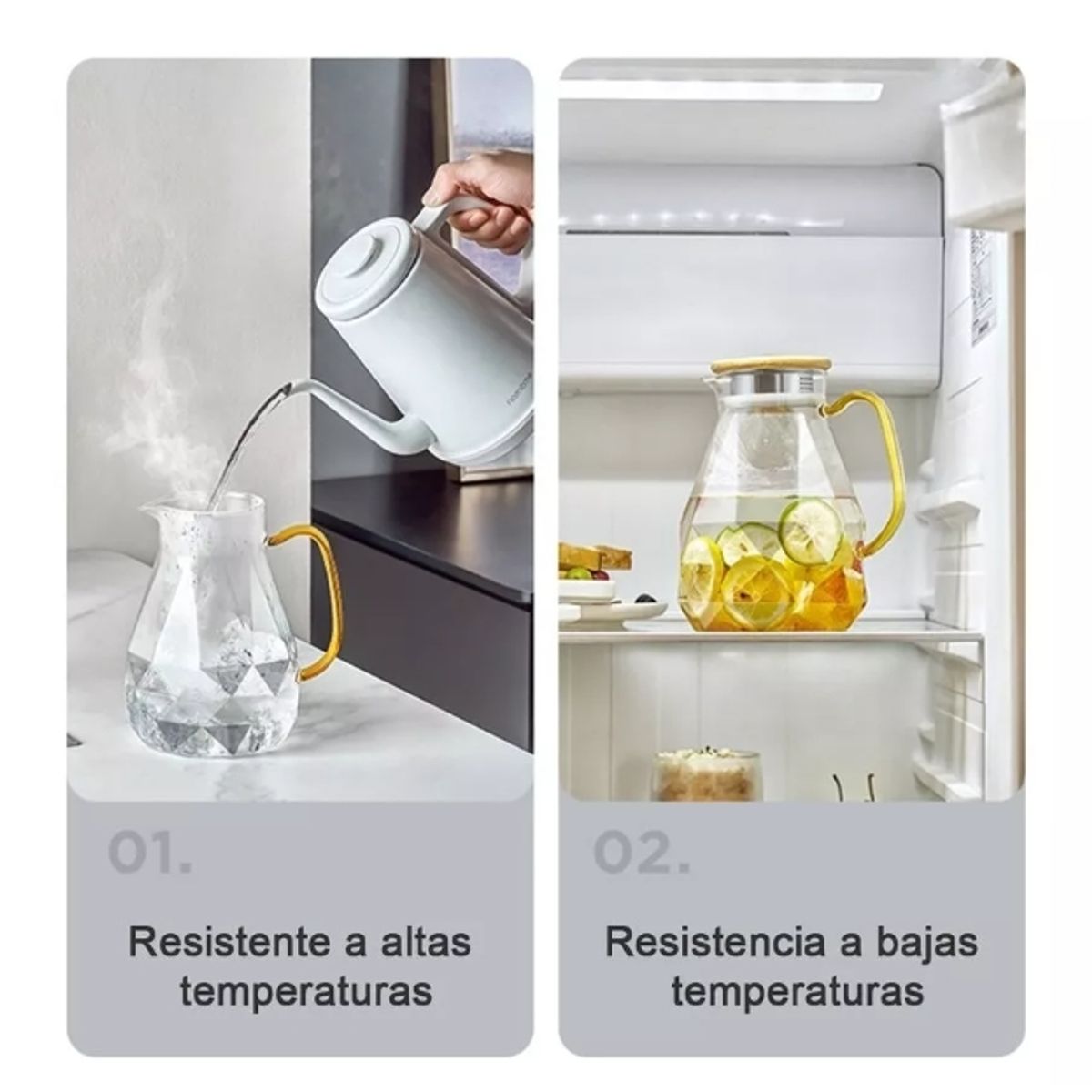 GENERICO - Increíble Jarra De Té + 4 Tazas De Cristal