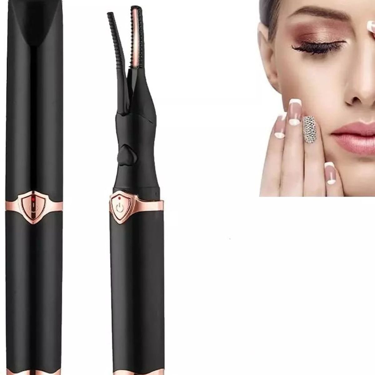 KUANGYE - Rizadora De Pestañas Térmico Eléctrica Con Usb Recargable