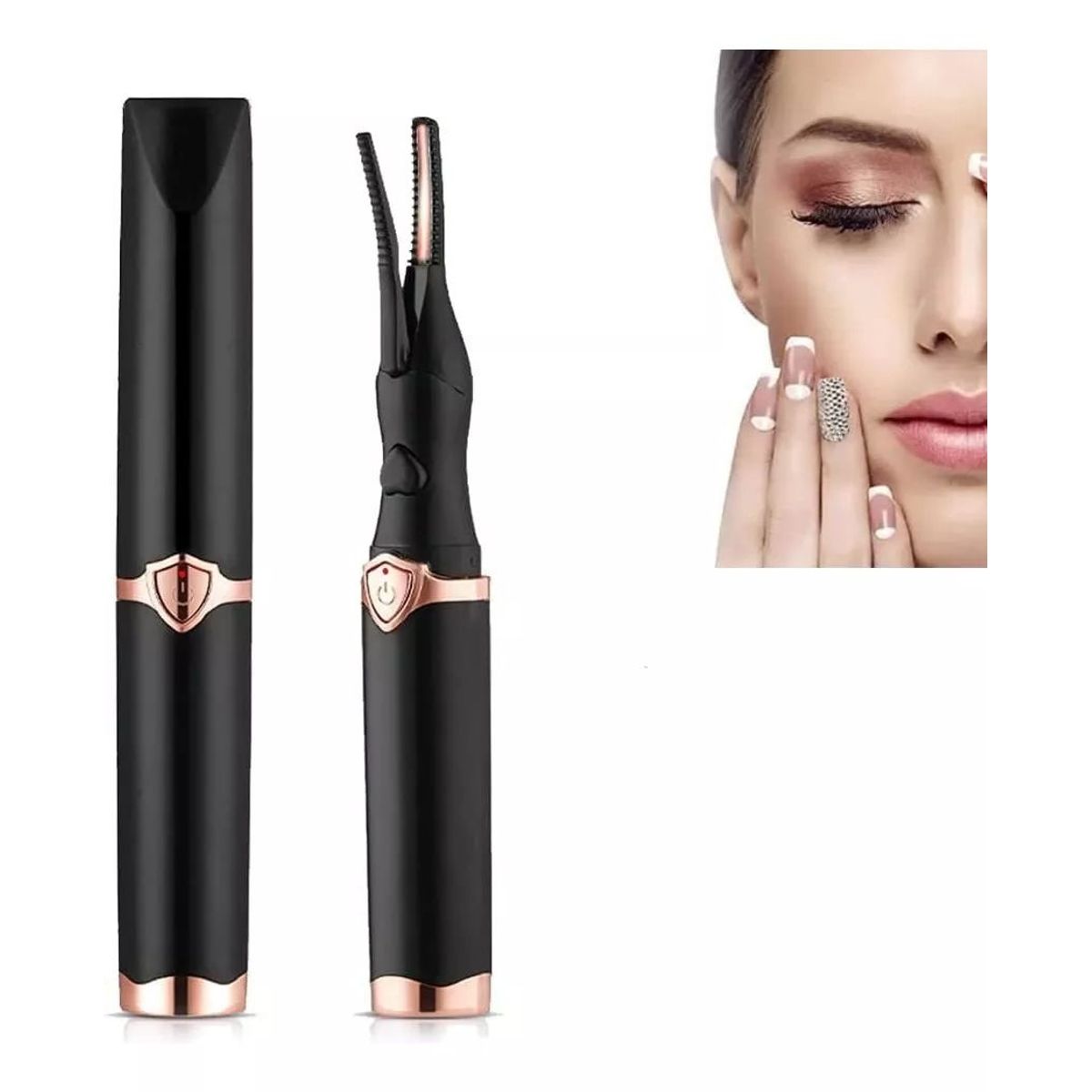 KUANGYE - Rizadora De Pestañas Térmico Eléctrica Con Usb Recargable