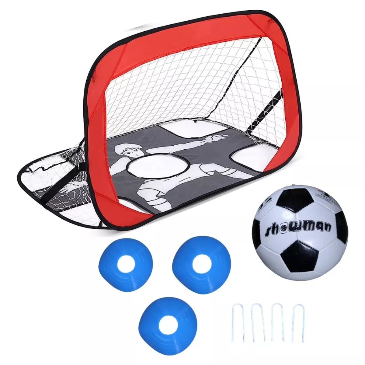 GENERICO - Arco Futbol Entrenar Arquero Balon Conos Juego Niños