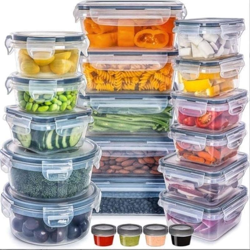 ARTDIY - 20 Cajas Almacenamiento Frigorífico Transparentes Multiusos Con Tapa