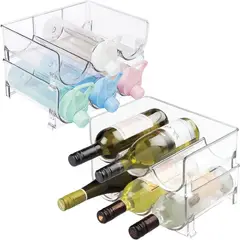YOMYM - Organizador Estante Para Botellas Agua De Cuarto Capas 200×280×288mm