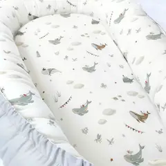 OLIVIA Y SAM - NIDO COLECHO REVERSIBLE OCEANO