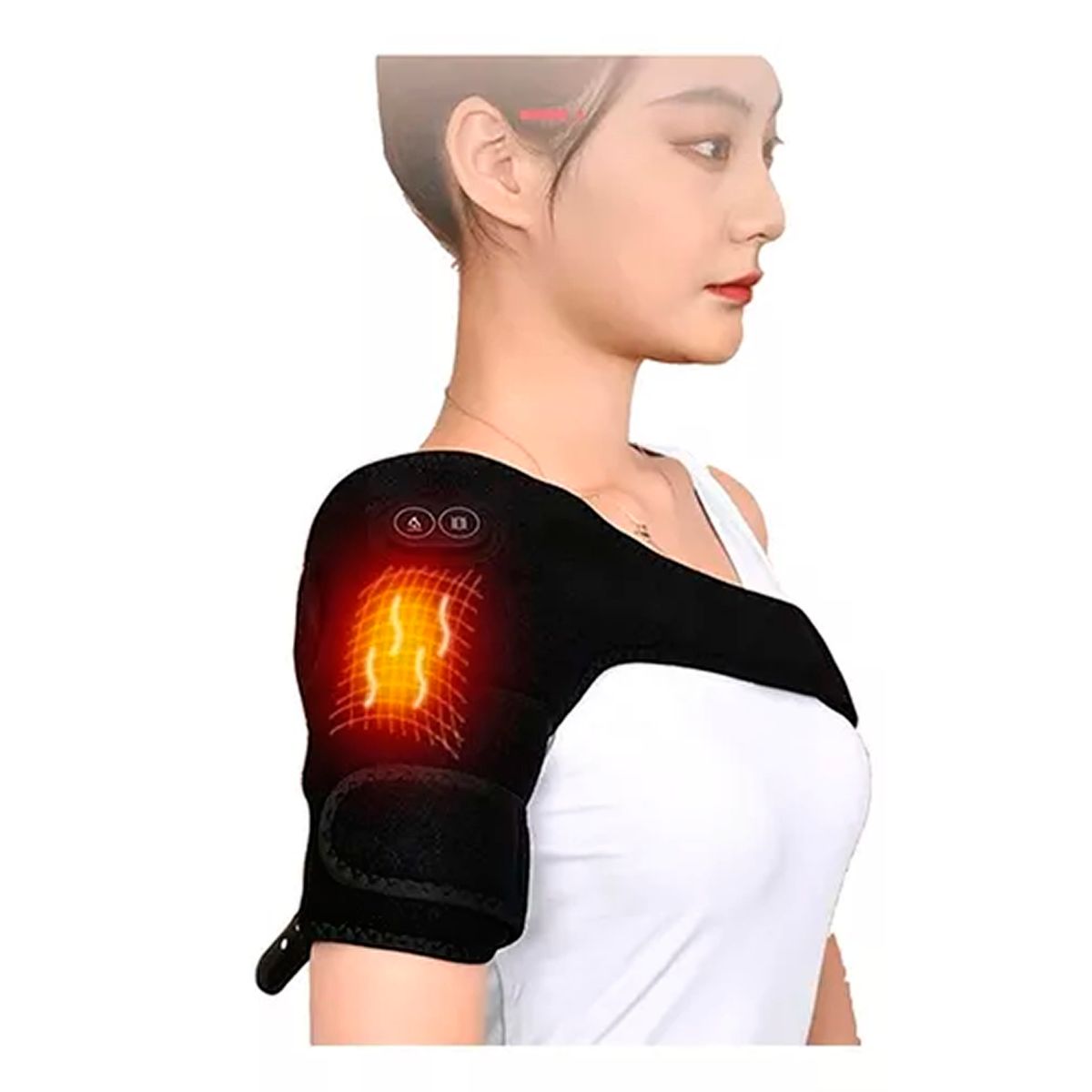 ESHOPANGIE - Hombrera Soporte De Hombro Calefacción Compresión Vibrador