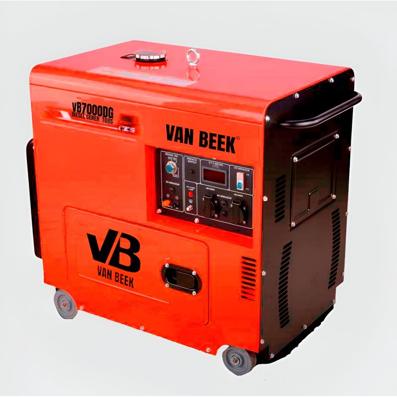 VAN BEEK - Generador Eléctrico a Diesel 7000W Partida Electrica sin ATS