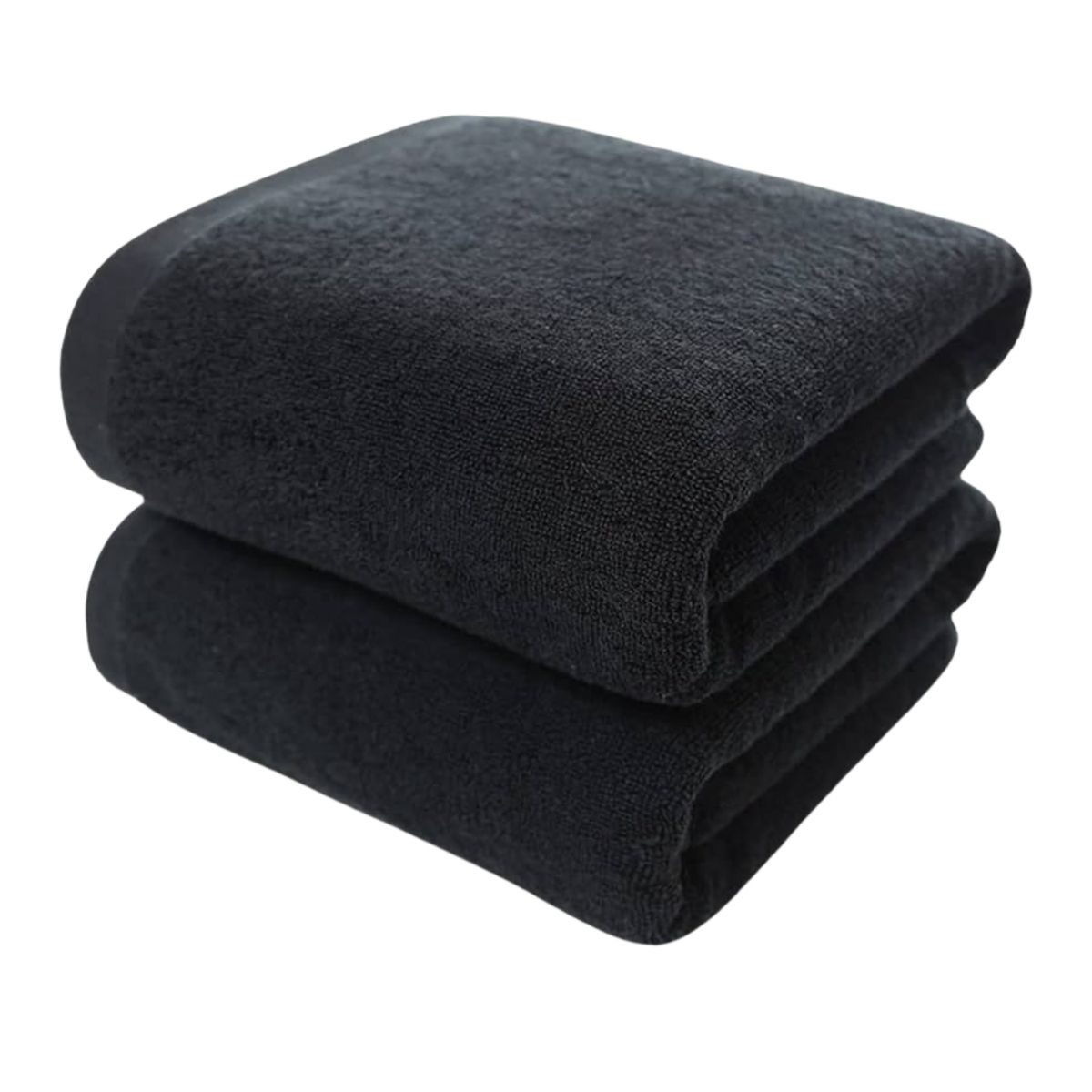 GENERICO - Pack 6 Toallas Negra Peluqueria Hotel Barberia Spa Gym