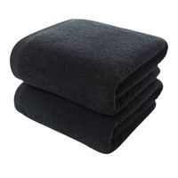 Pack 6 Toallas Negra Peluqueria Hotel Barberia Spa Gym