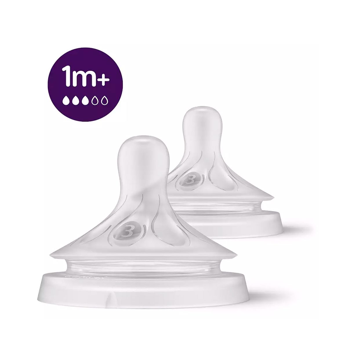 AVENT - Tetinas Avent Natural Response 1m+ Flujo Medio 2UN