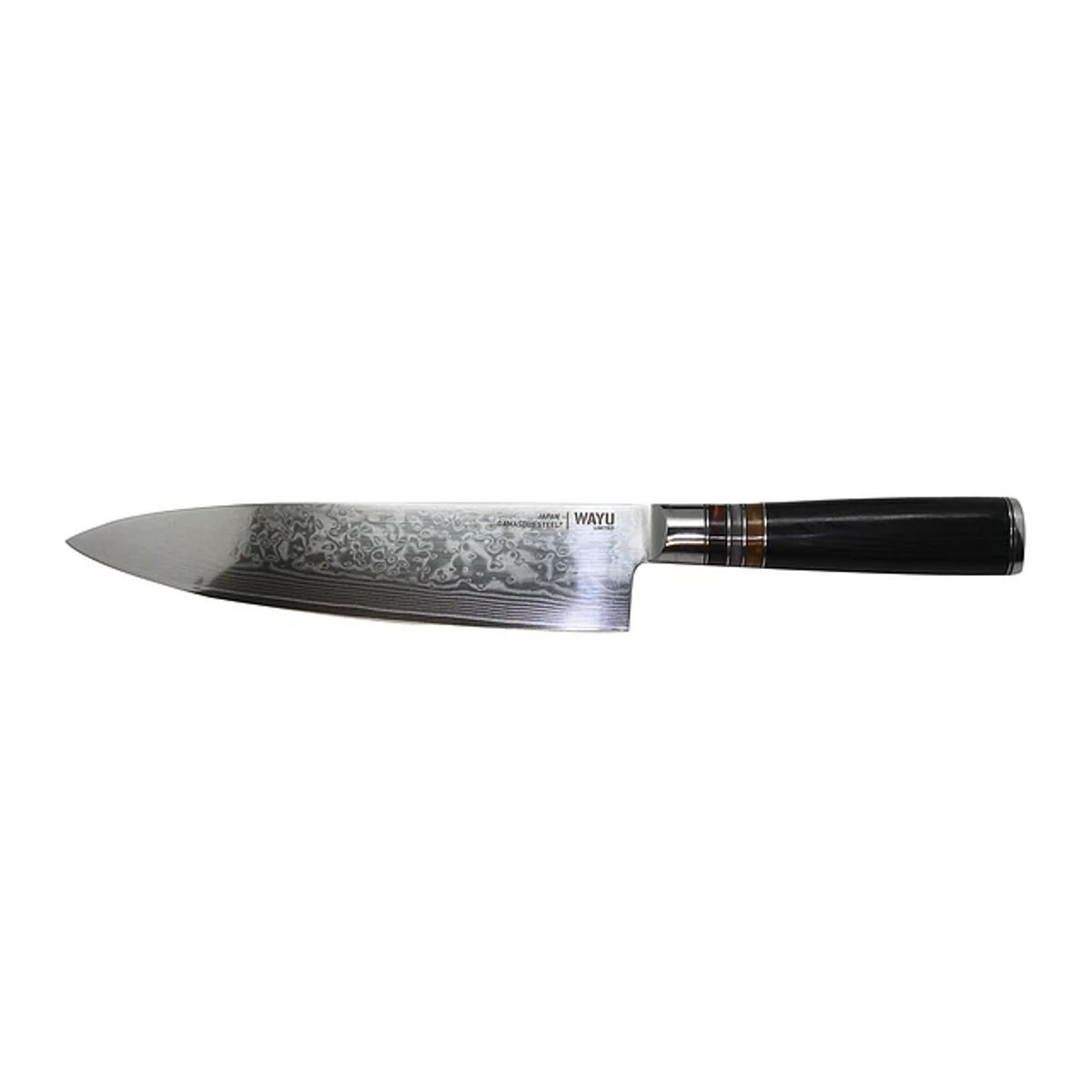 WAYU - Cuchillo Damascus Black Pakka Wayu Limited 33CM Resistente