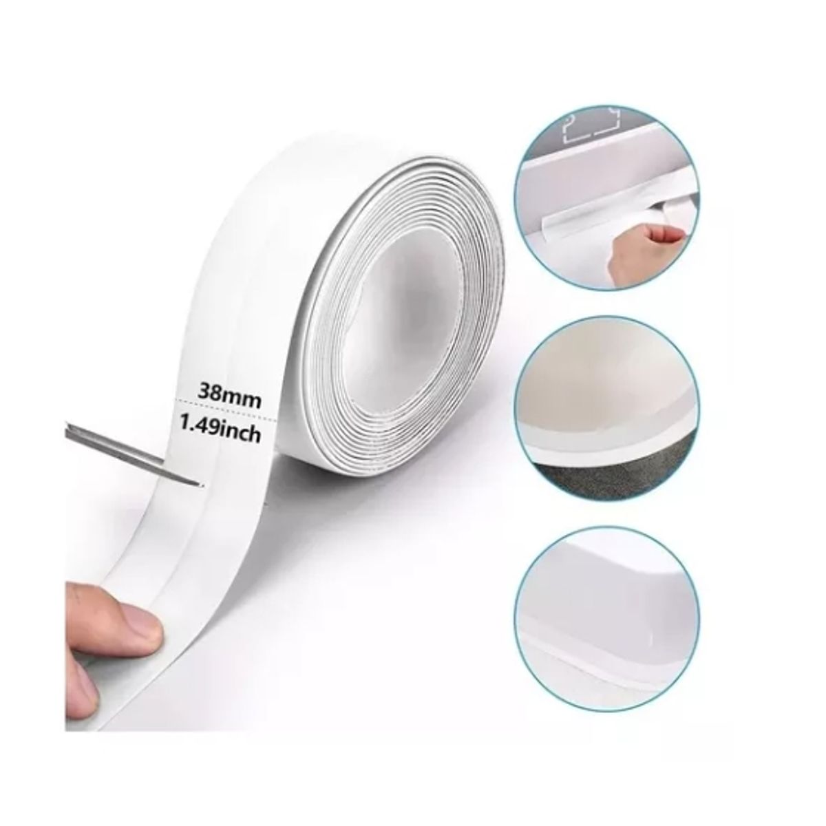 ESHOPANGIE - Cinta Sellado Baño Impermeable Ducha Calafateo Tira Adhesiva