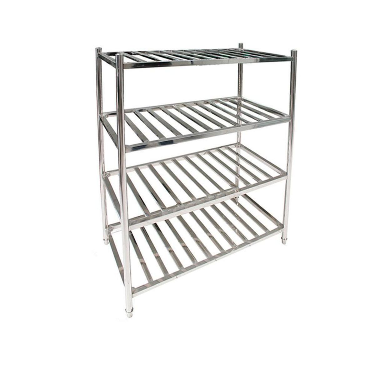 IMAS - ESTANTERIA ACERO INOX TIPO REJILLA DE 150x45x155 cm IMAHE