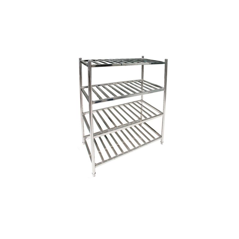 IMAS - ESTANTERIA ACERO INOX TIPO REJILLA DE 150x45x155 cm IMAS
