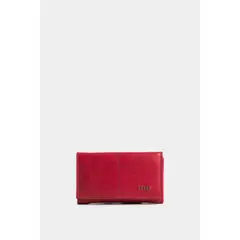 VELEZ - Vélez Billetera PLegable 3.0 Cuero Mujer Amplia Cap Rojo