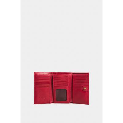 Imagen 2 del producto Vélez Billetera Plegable Real 3.0 Cuero Mujer Amplia Capacidad Rojo