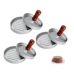 GENERICO - Pack X3 Molde Hamburguesa Prensa Para Hamburguesas Asado