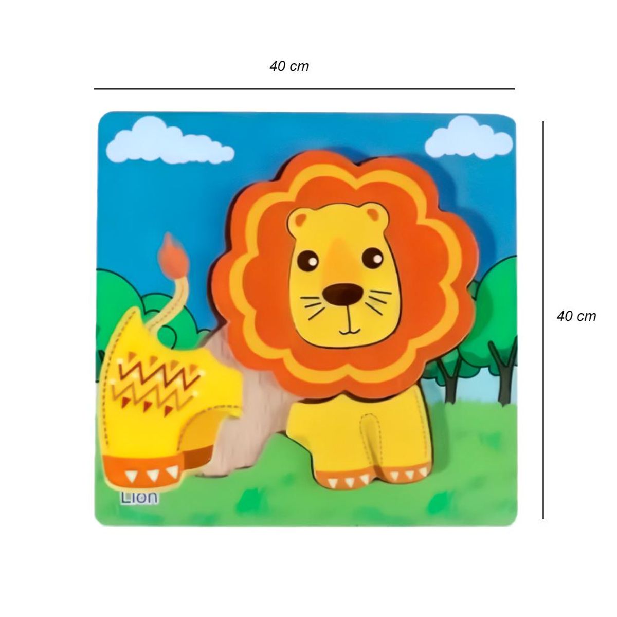 GENERICO - Rompecabezas De Leon Pequeño