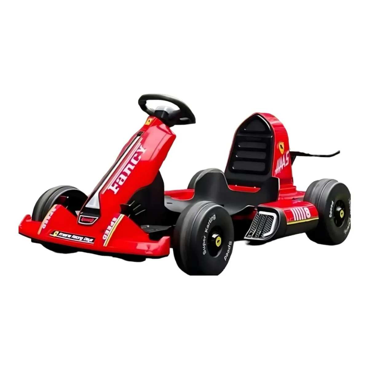 LUBABYCAS - Go Kart Auto Eléctrico 12V25A Rojo Con Control LuBabycas