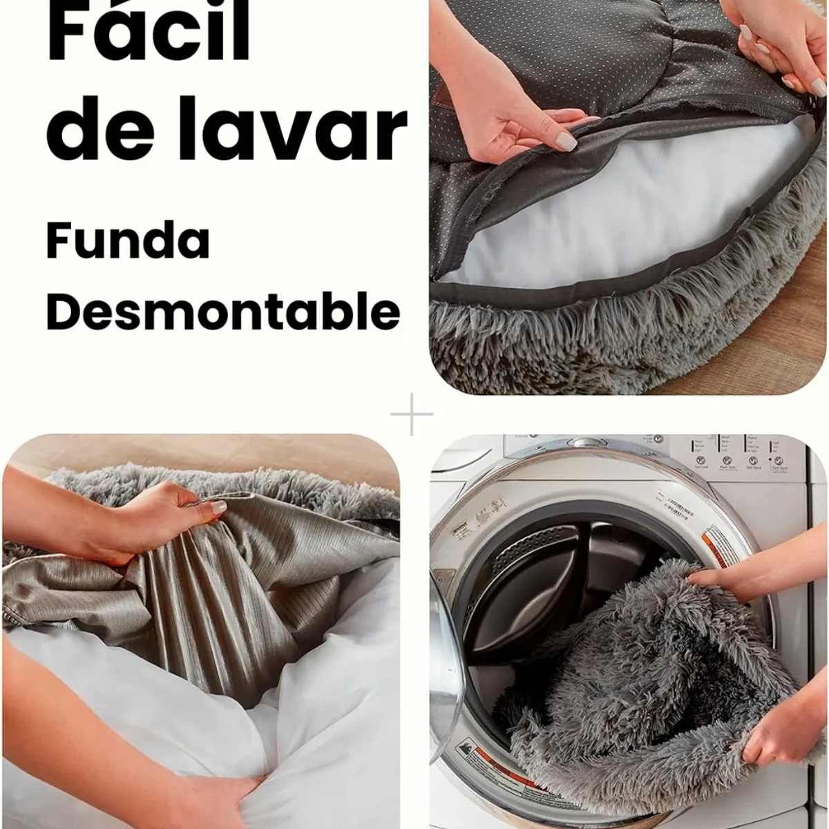 THE DOGS - Cama Perro Antiestrés The Dogs Funda Desmontable Premium