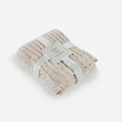 ROSEN - Manta Algodón Tejida 100 x 140 cm Kids Beige