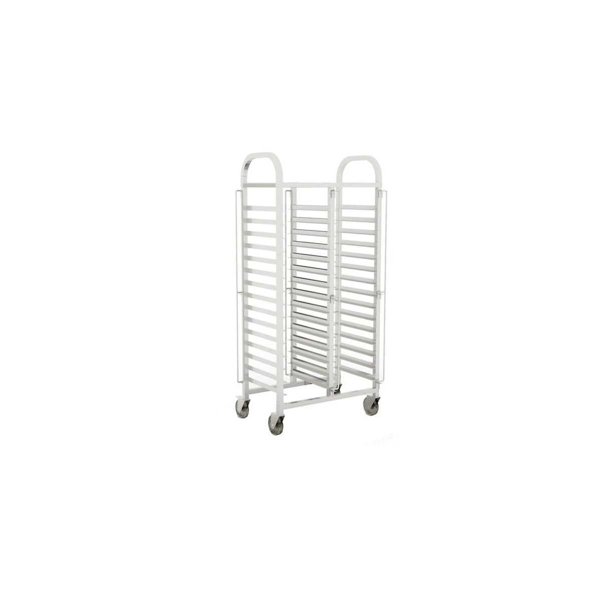 IMAHE - CARRO BANDEJERO DOBLE ACERO INOX 35x45 cm IMAHE