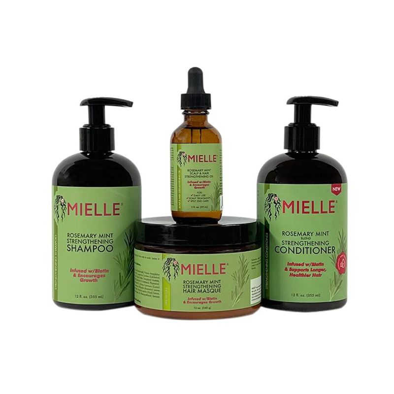 MIELLE - Kit Rosemary Mint Strengthening - 4un Mielle