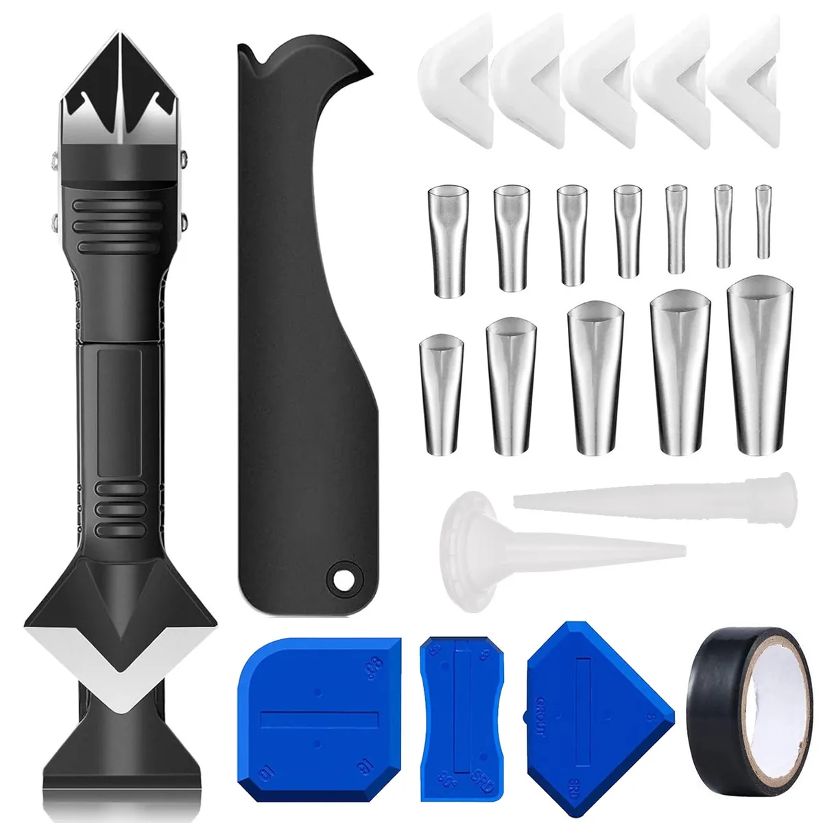 EVERSO - Raspador Sellador Silicona Calafateo Removedor Silicona 27 En1