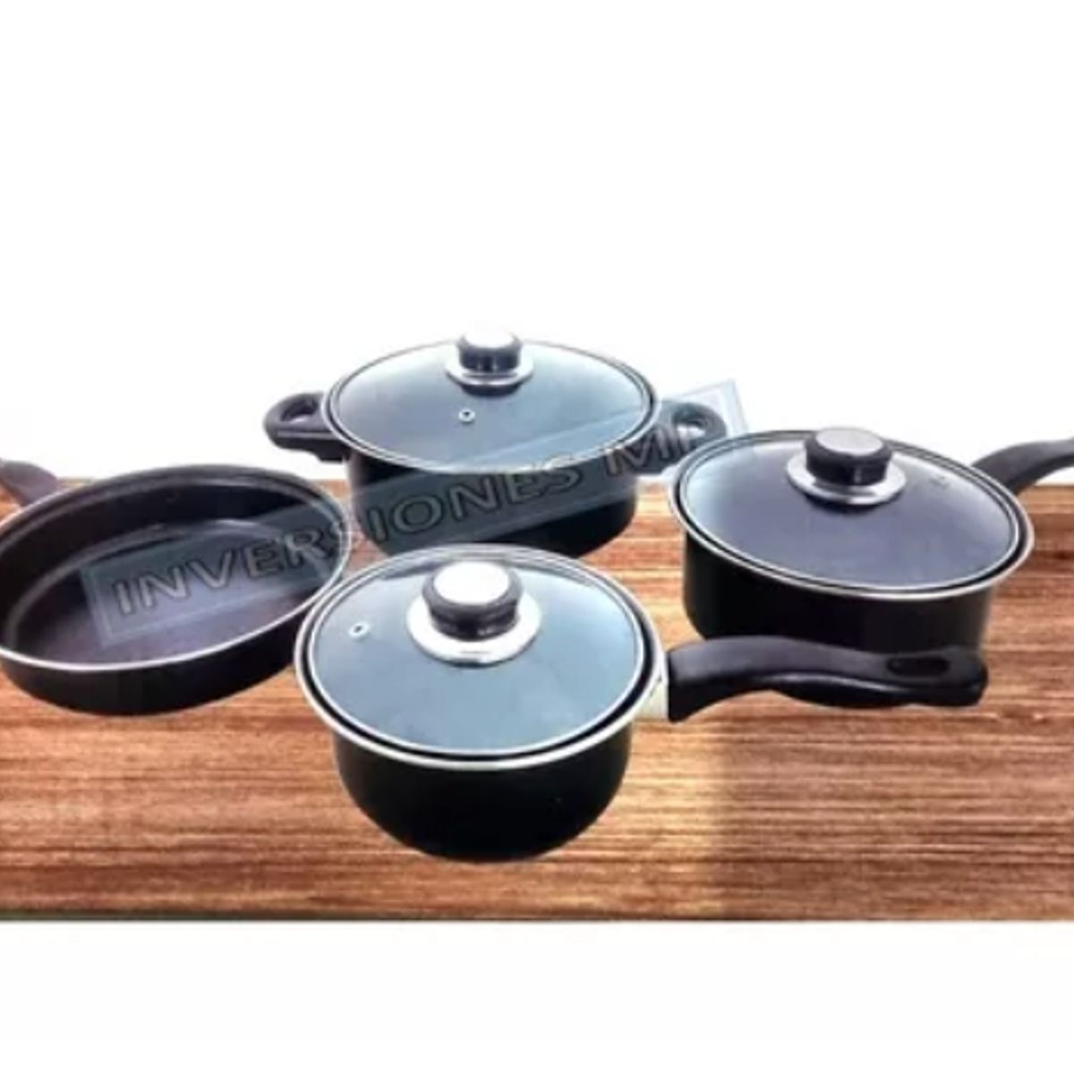 GENERICO - Juego Set Bateria De Cocina Antiadherentes 7 Piezas