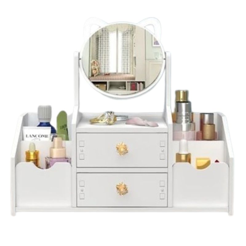 GENERICO - Organizador de Maquillaje con Espejo Giratorio