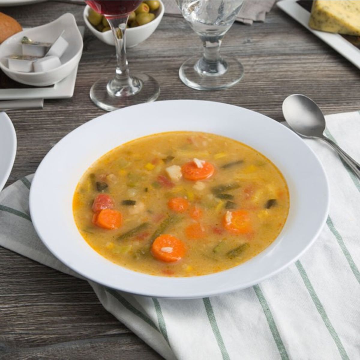 IMAHE - Artículo de Cocina Set de 6 plato hondo melamina 21 cm. IMAHE