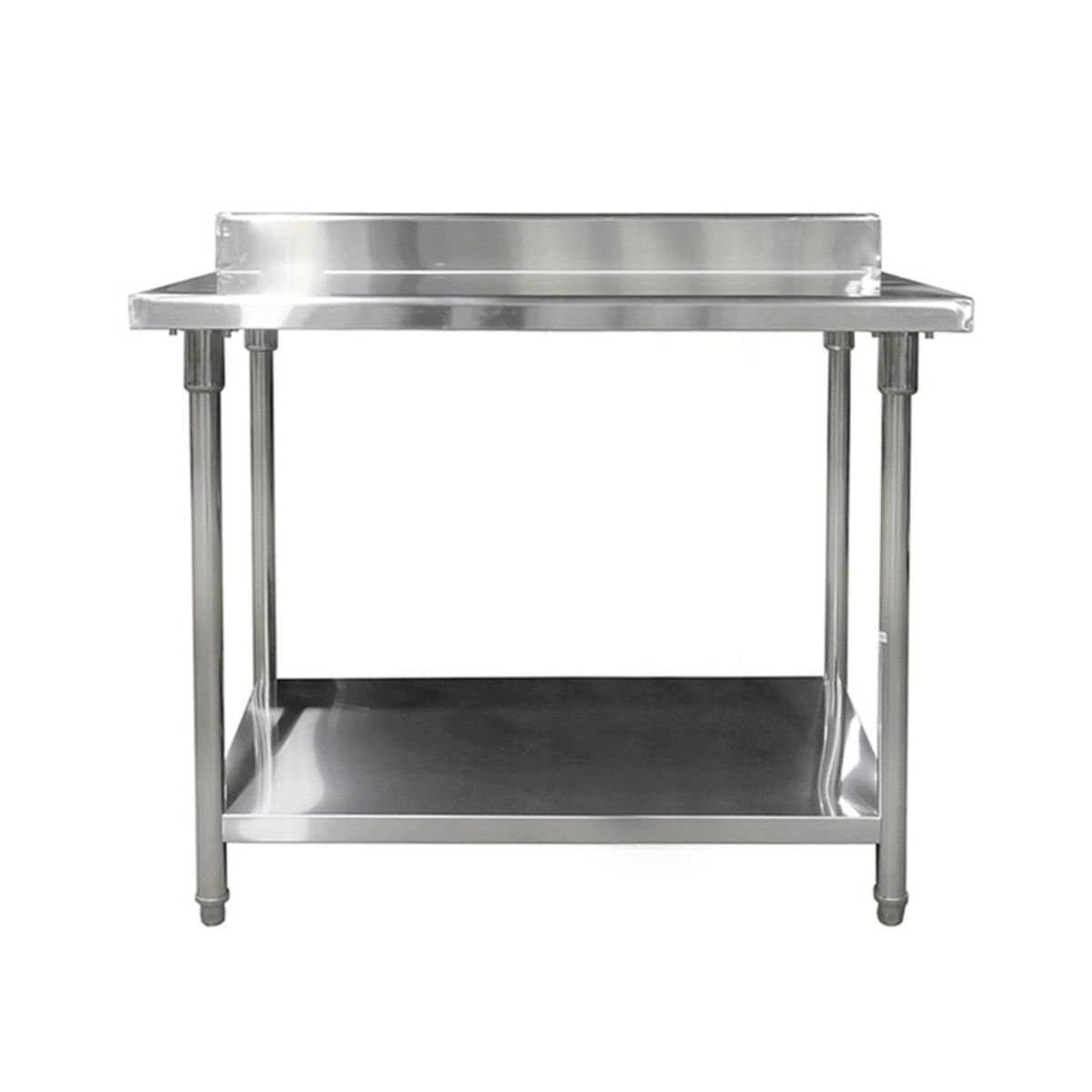 IMAHE - MESÓN CON RESPALDO ACERO INOX 100 X 70 X 85 IMAHE