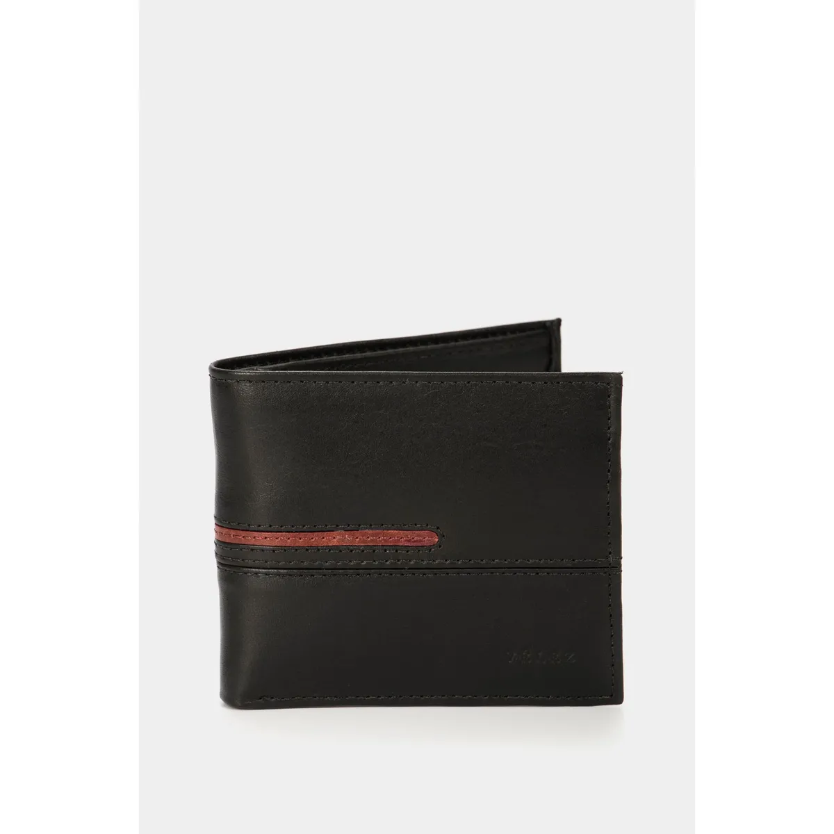 VELEZ - Vélez Billetera De Cuero Inserto Contrastes Negro