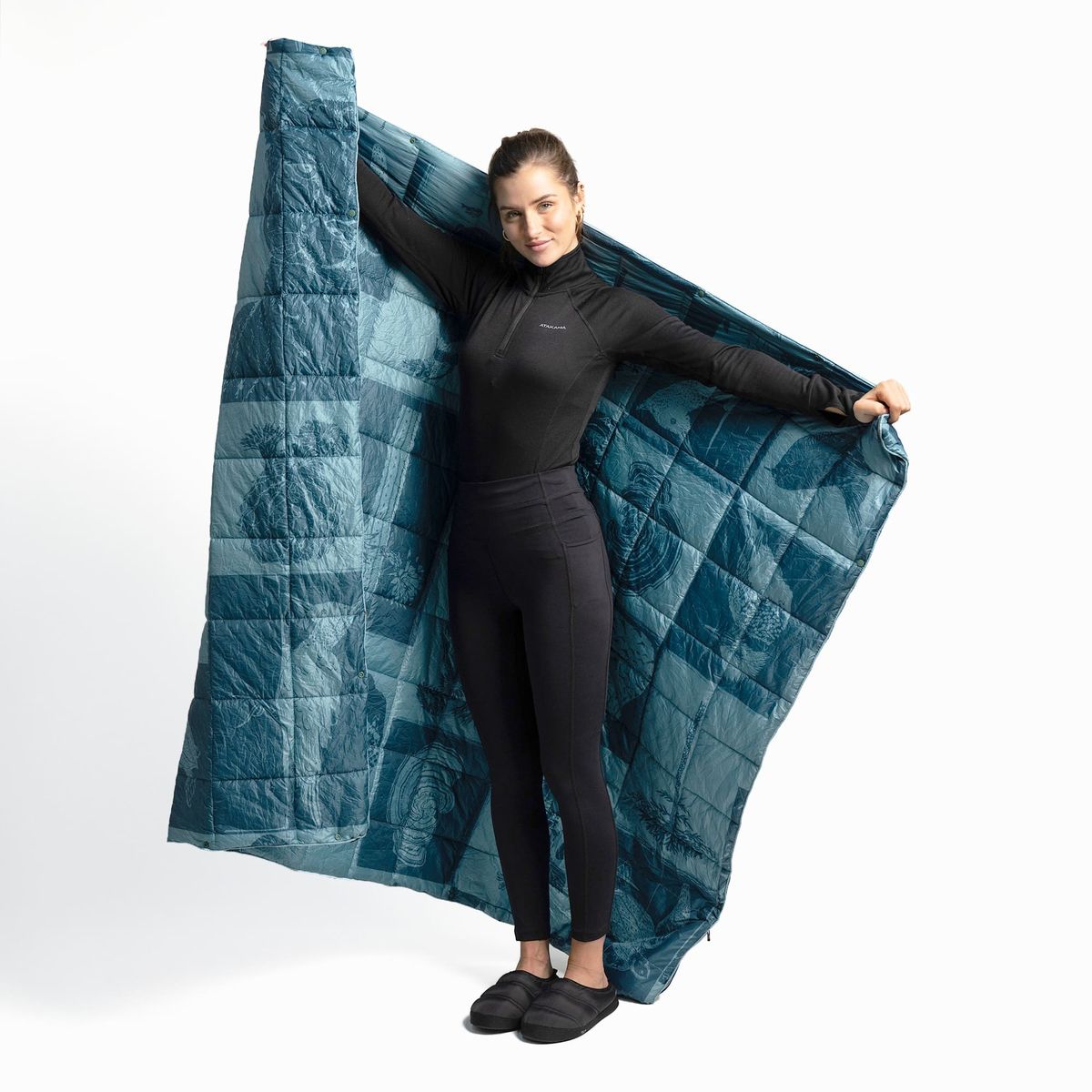 ATAKAMA OUTDOOR - Manta Térmica Nalca Azul Print Atakama Outdoor