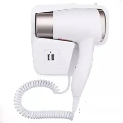 GENERICO - Secador de Pelo con Base USB para Pared