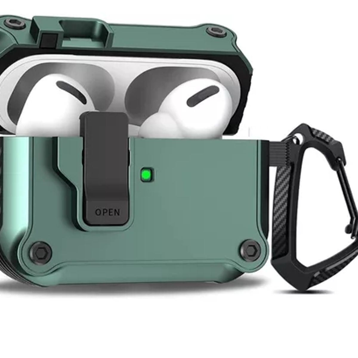 GENERICO - Funda Con Seguro Para AirPods Pro 2nd Generación 3 color verde