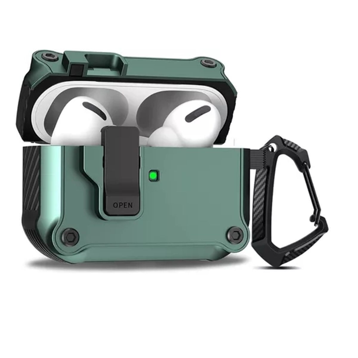 GENERICO - Funda Con Seguro Para AirPods Pro 2nd Generación 3 color verde