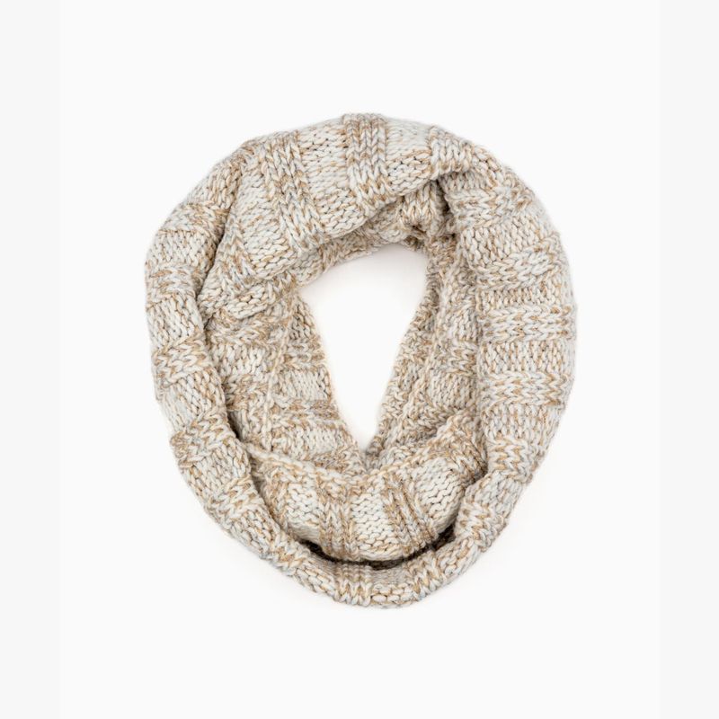 LOUNGE - Bufanda Mujer Infinita Tejida Blanco