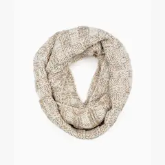 LOUNGE - Bufanda Mujer Infinita Tejida Blanco