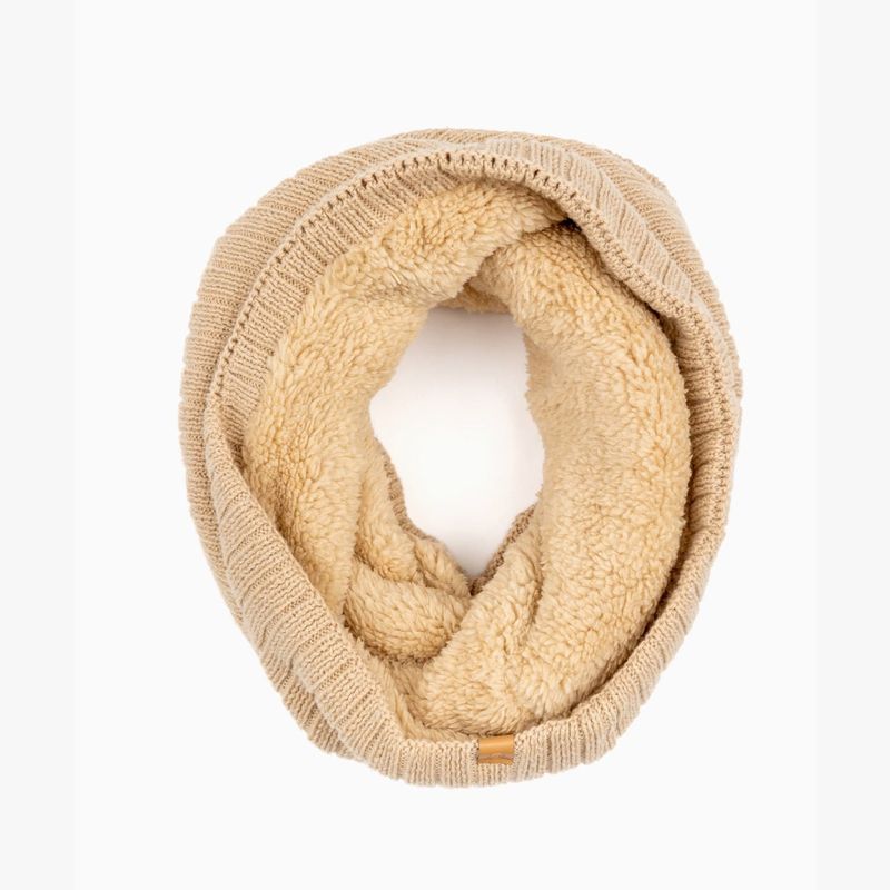 LOUNGE - Bufanda Mujer De Cuello Beige