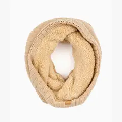 LOUNGE - Bufanda Mujer De Cuello Beige