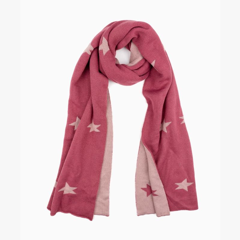 LOUNGE - Bufanda Mujer Estrellas Rosado