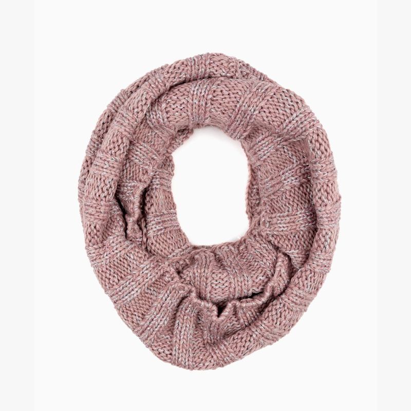 LOUNGE - Bufanda Mujer Infinita Tejida Rosado