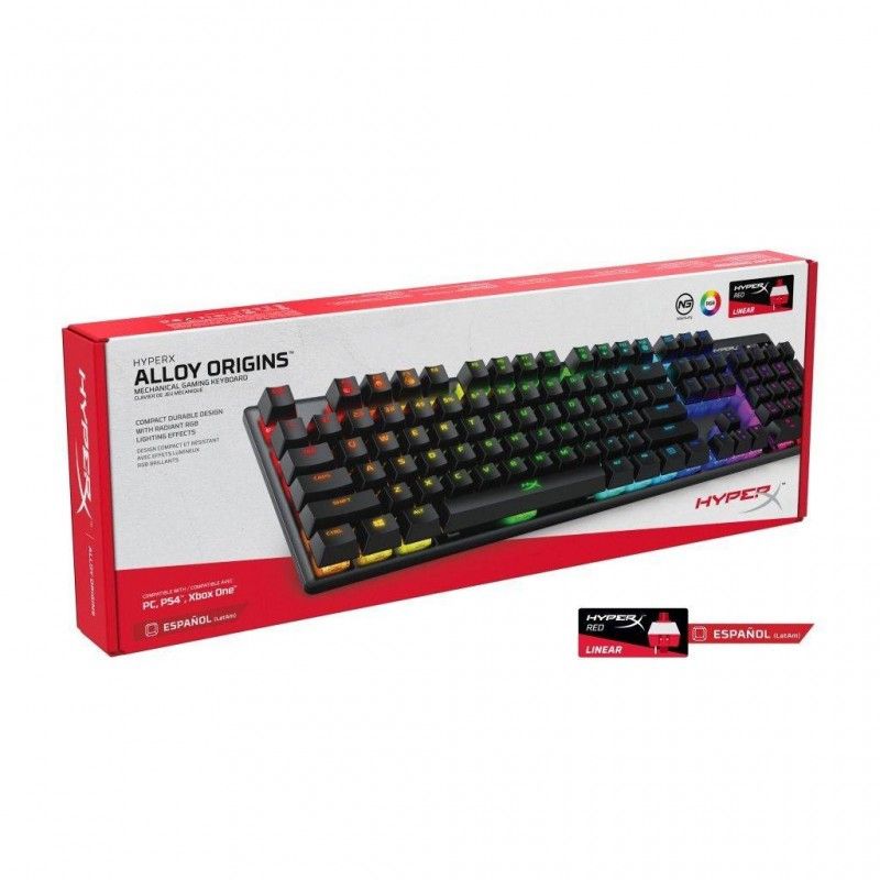 HYPERX - Hyper X Alloy Origins Iluminación RGB Switch Red