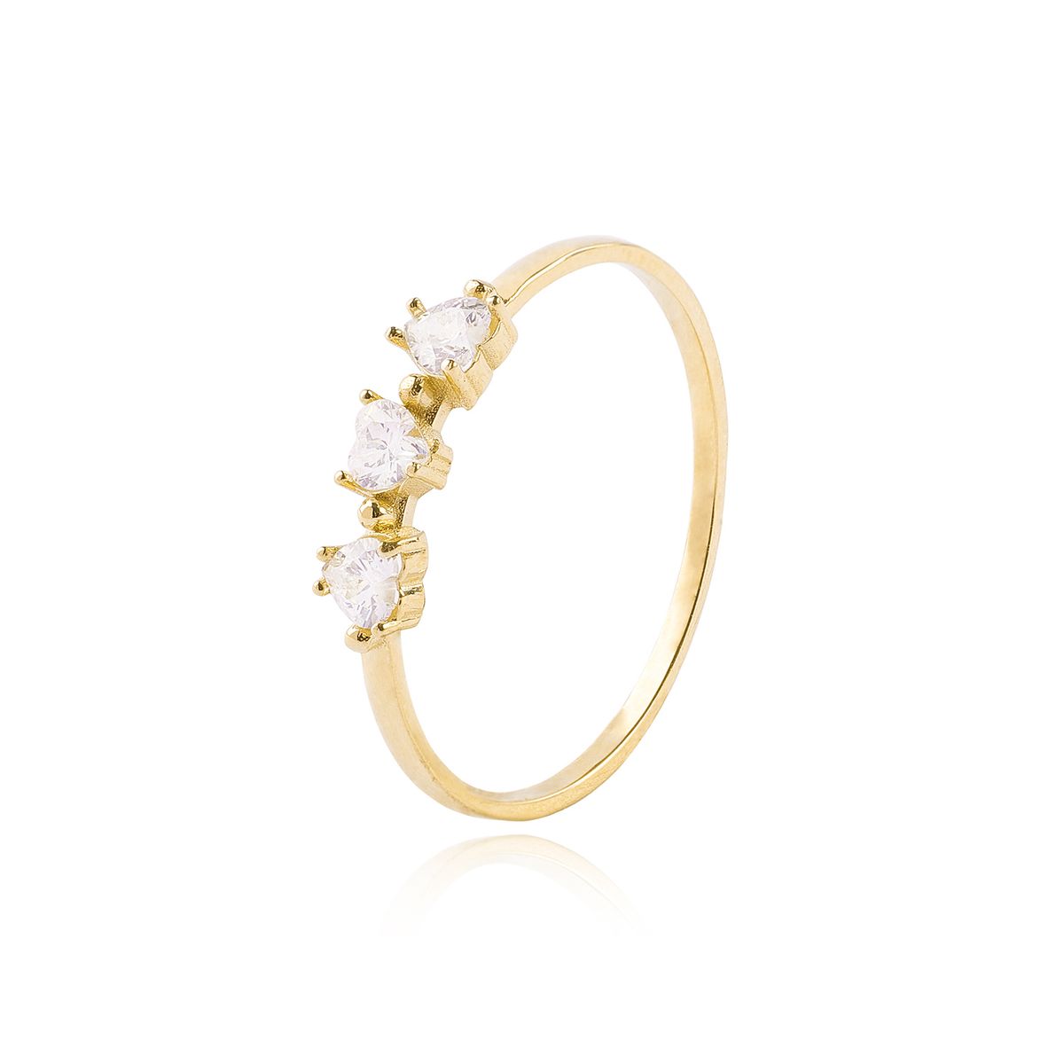 JB JOYAS BARON - Anillos de Oro 18kt Modelo Corazón Circón