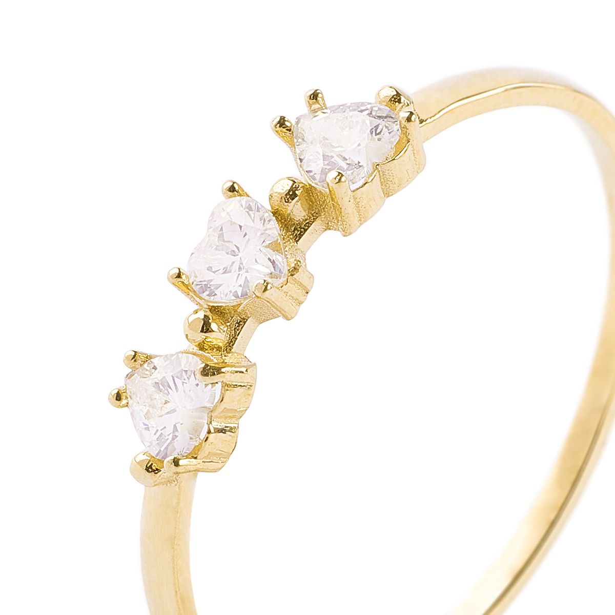 JB JOYAS BARON - Anillos de Oro 18kt Modelo Corazón Circón