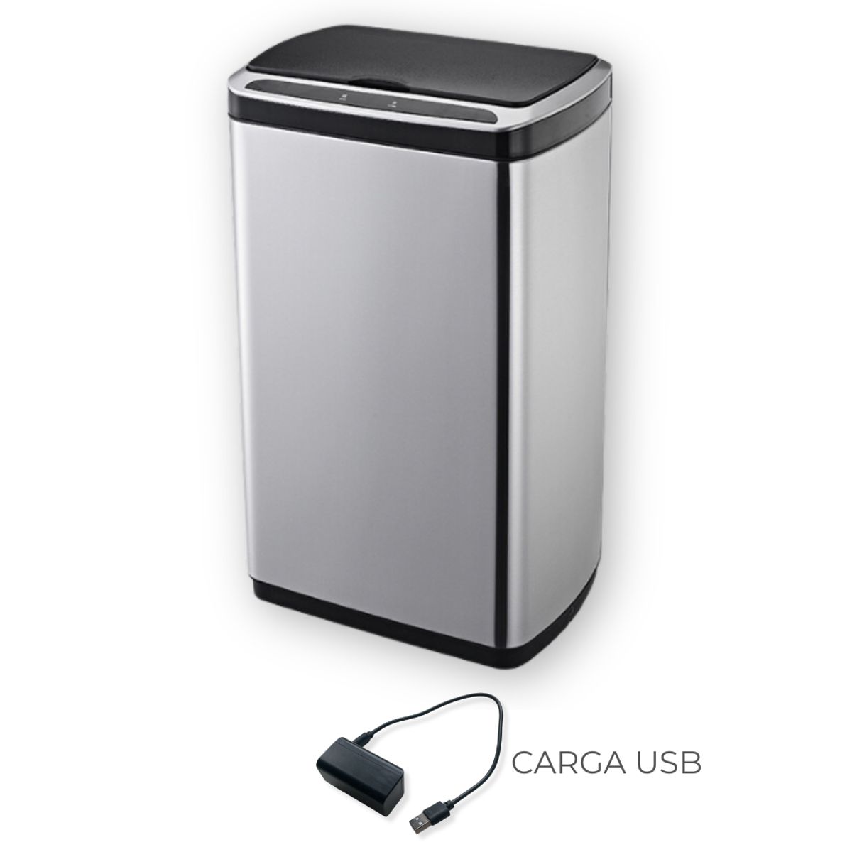 NOOK - Basurero con sensor 50 litros carga USB