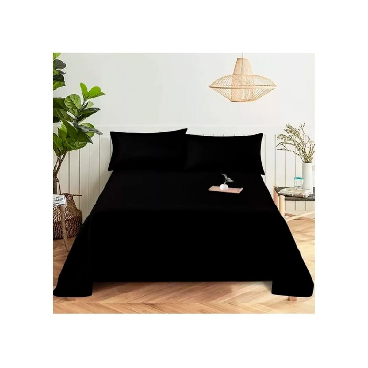 GENERICO - Juego De Sábanas Dos Plazas 4 Piezas